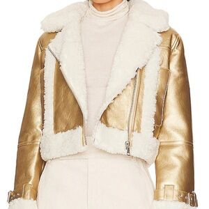 Apparis Gold Teddy Jacket